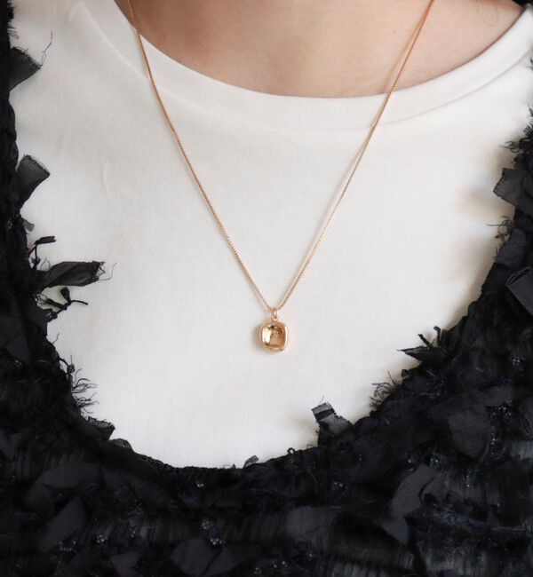 fredy emue「つぶしキューブトップネックレス」|ネックレス|ゴールド