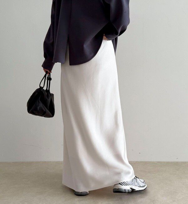 fredy emue「ヘビーサテンバイアススカート」|スカート|