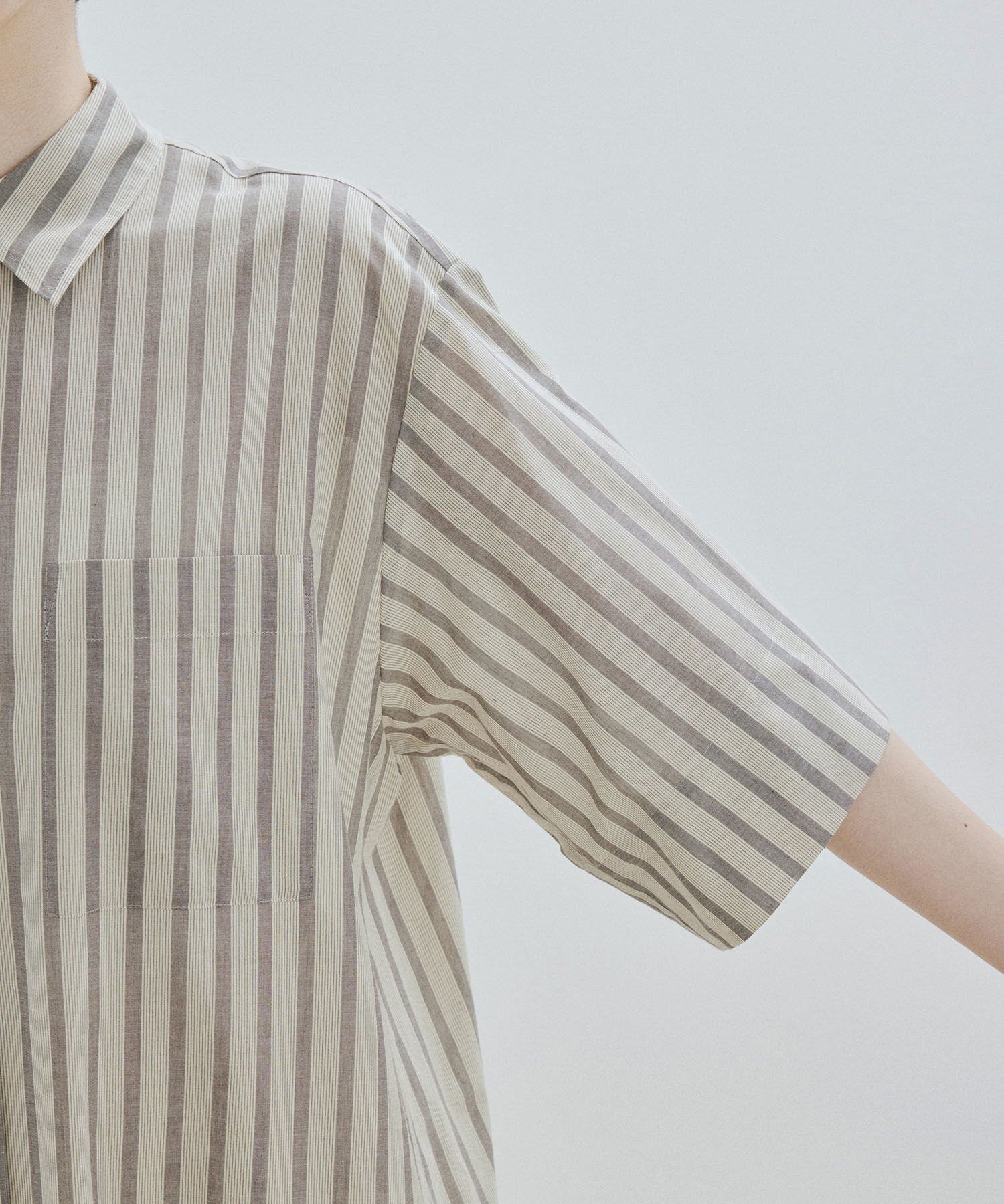 SALON adam et rope'「ワッシャーローンシャツワンピース / 無地・ストライプ」|その他|