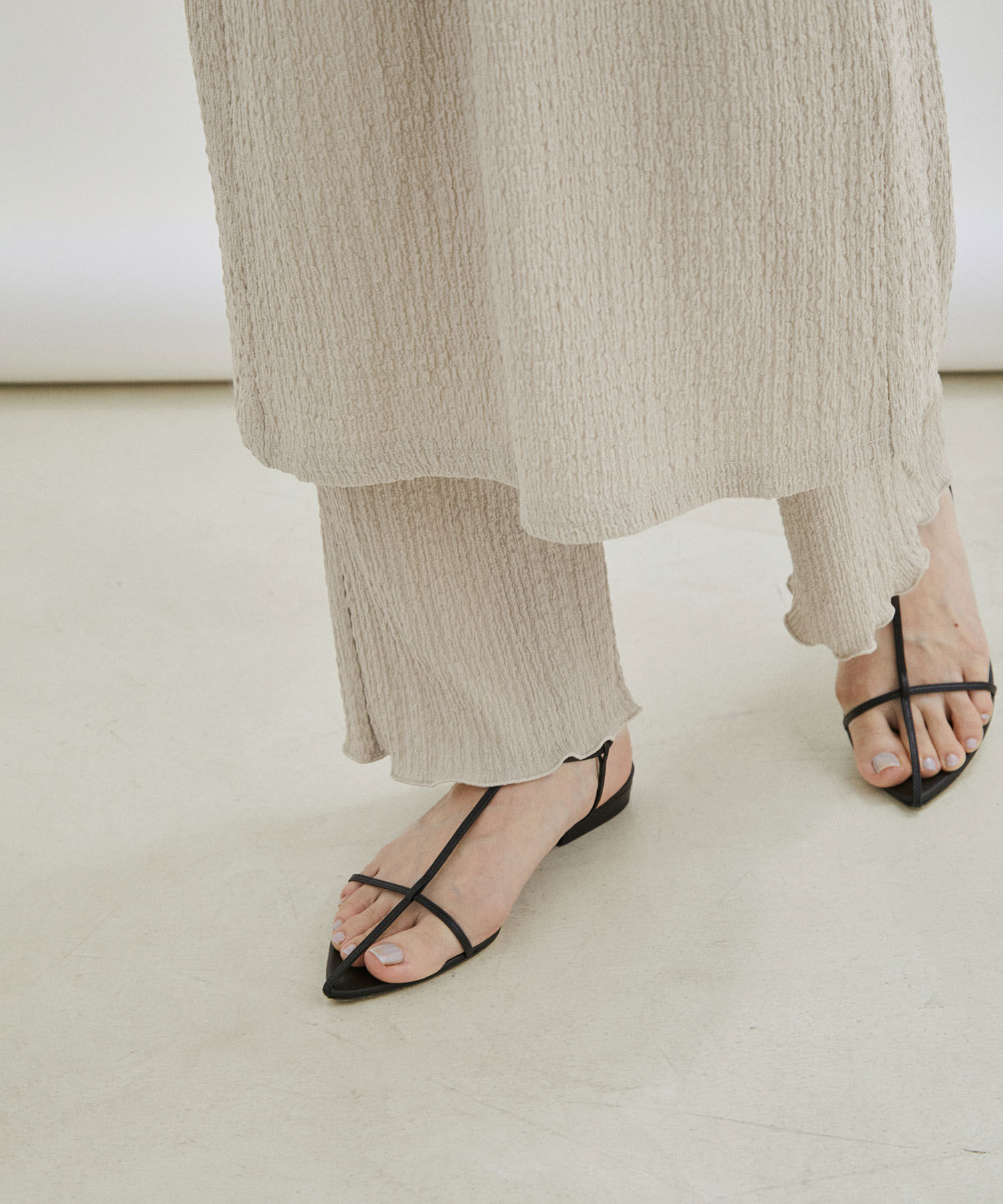 SALON adam et rope'「【WEB限定】【セットアップ対応】ラッセルシャーリングイージーパンツ」|その他|