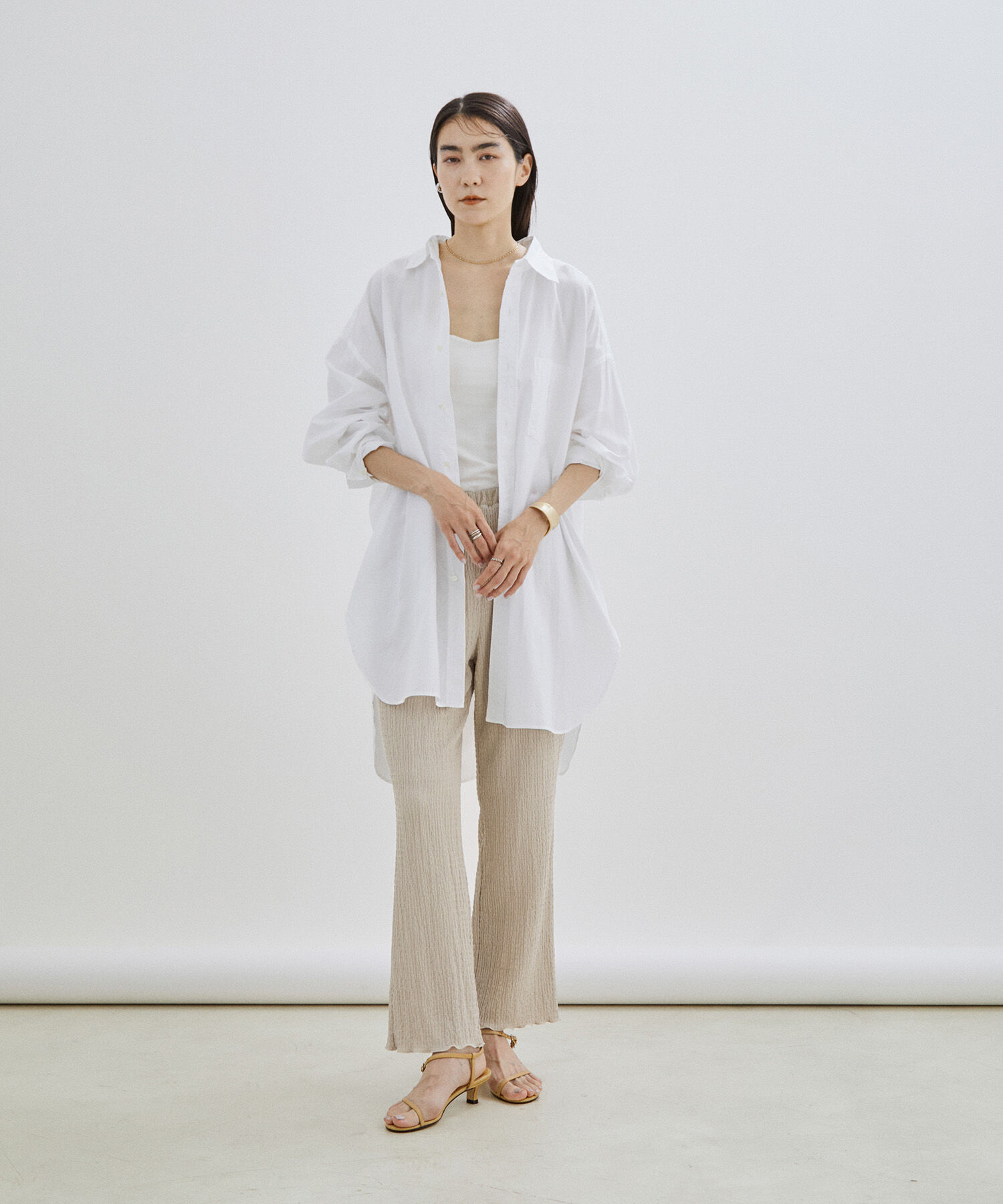 SALON adam et rope'「【WEB限定】【セットアップ対応】ラッセルシャーリングイージーパンツ」|その他|