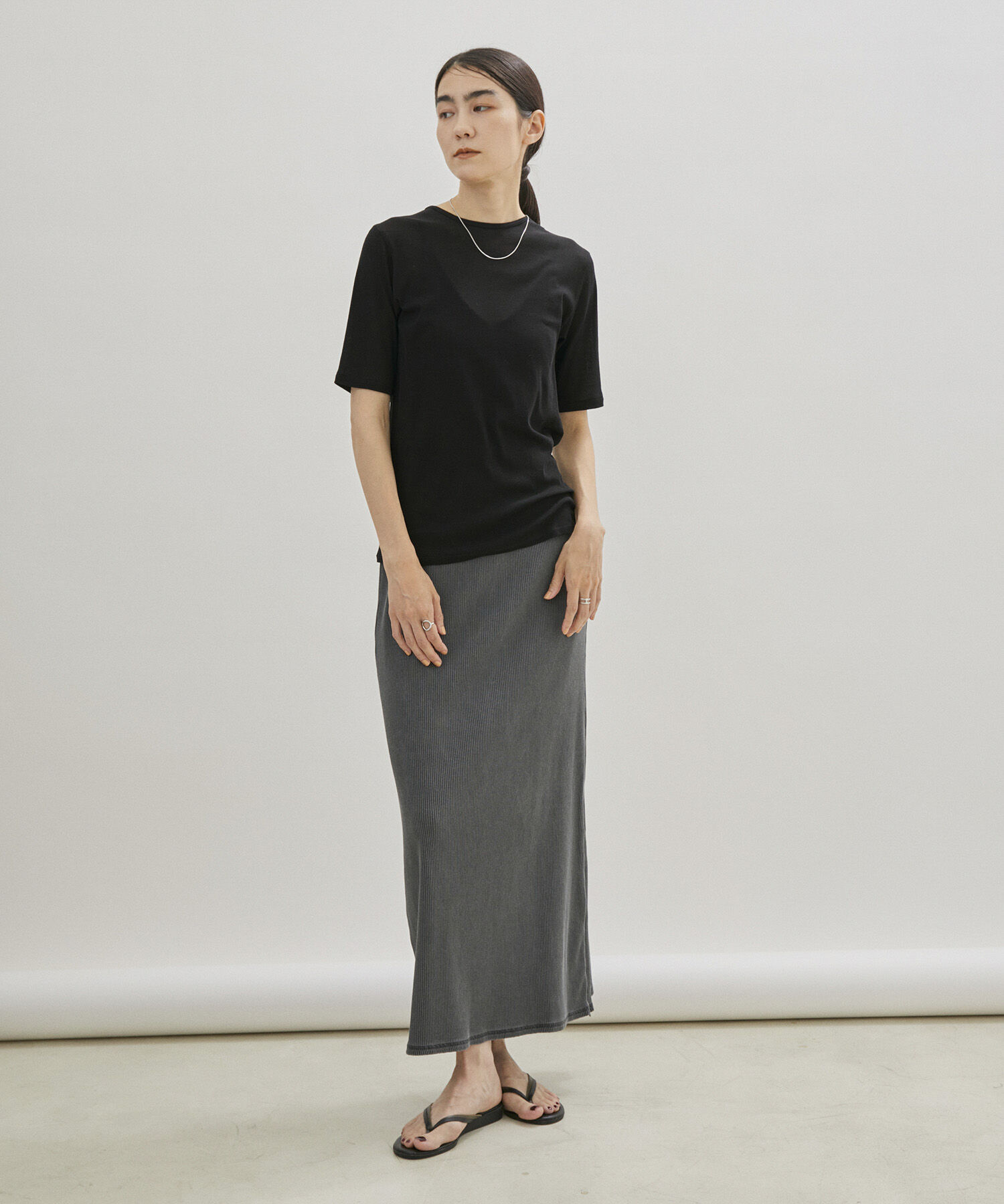 SALON adam et rope'「シアークルーネックTシャツ」|Tシャツ・カットソー|