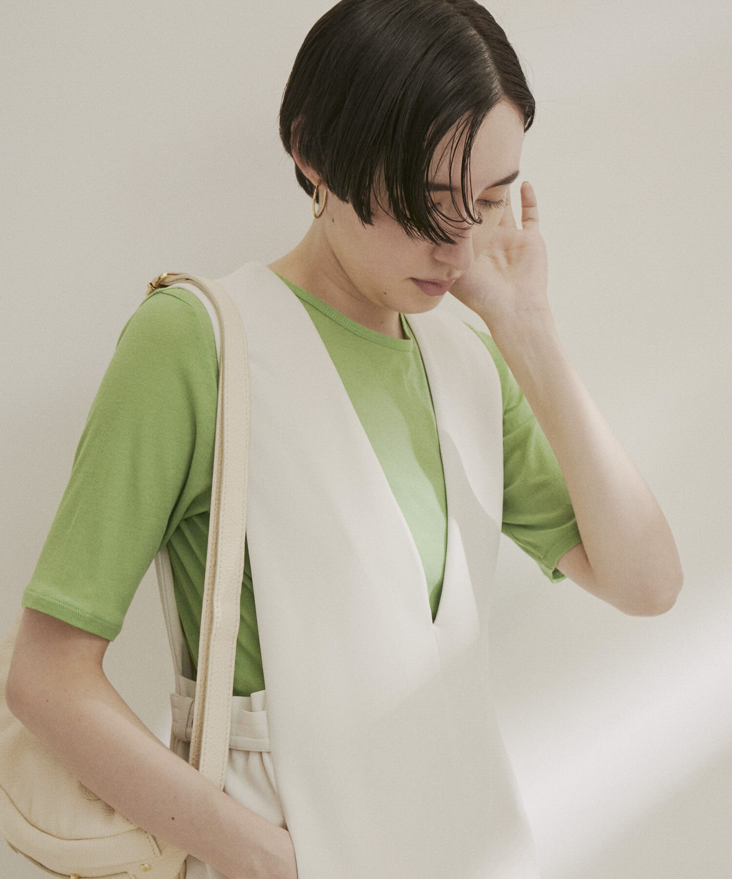 SALON adam et rope'「シアークルーネックTシャツ」|Tシャツ・カットソー|