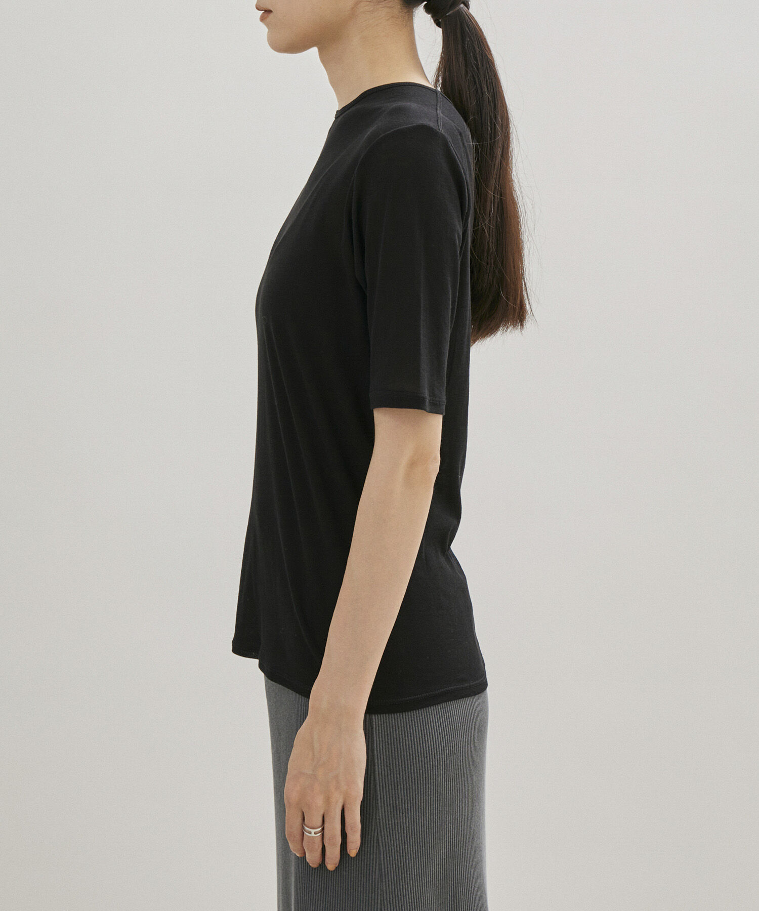 SALON adam et rope'「シアークルーネックTシャツ」|Tシャツ・カットソー|