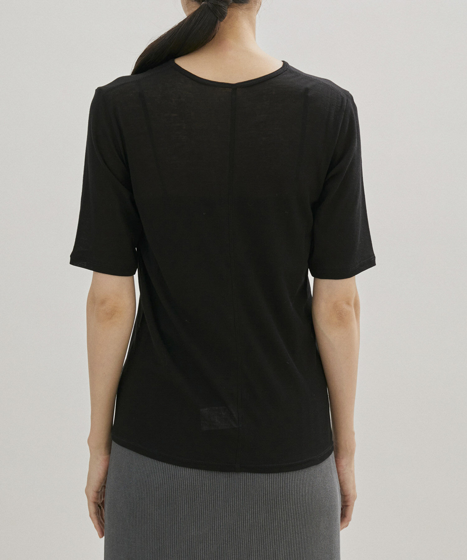 SALON adam et rope'「シアークルーネックTシャツ」|Tシャツ・カットソー|