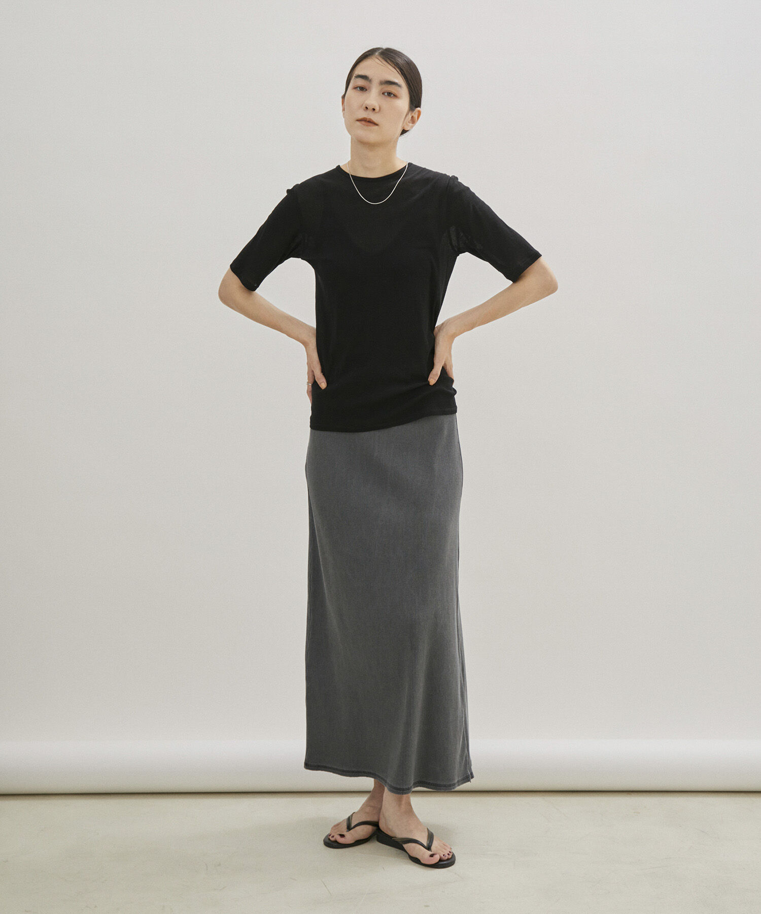 SALON adam et rope'「シアークルーネックTシャツ」|Tシャツ・カットソー|