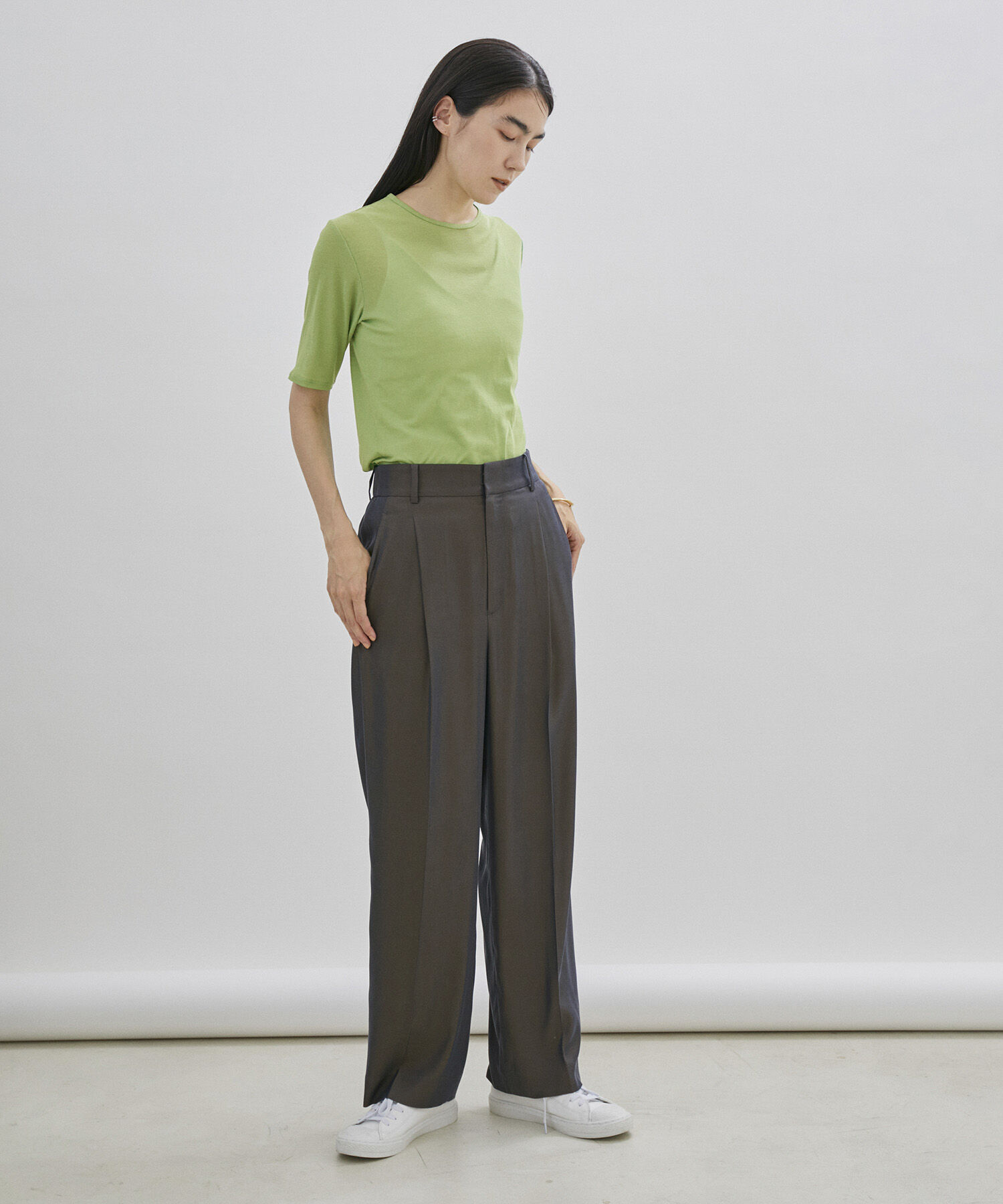 SALON adam et rope'「シアークルーネックTシャツ」|Tシャツ・カットソー|