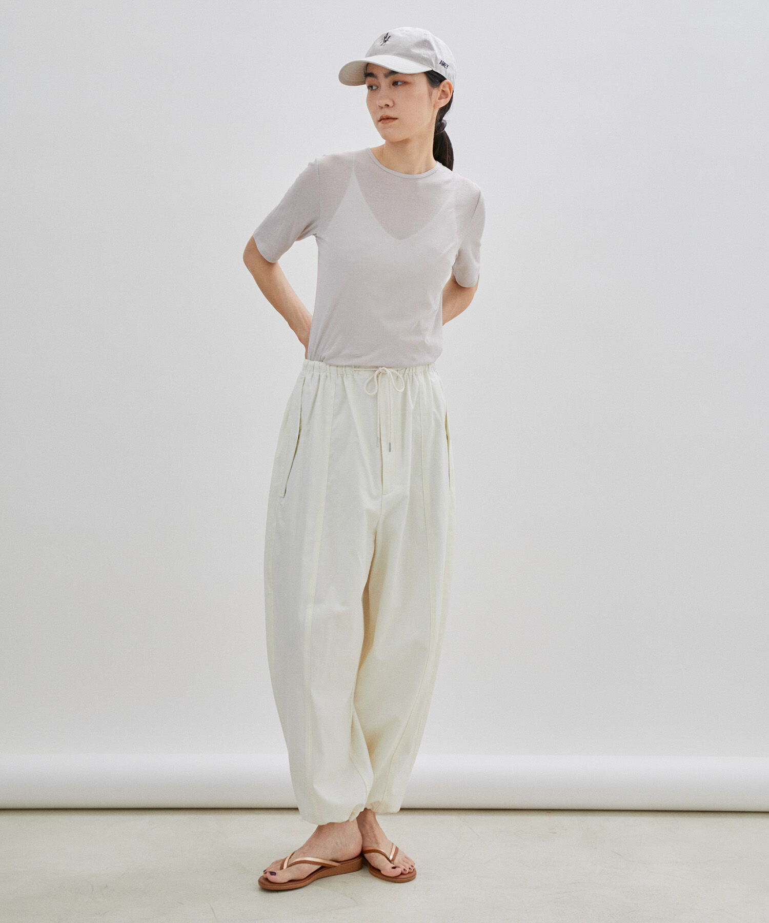 SALON adam et rope'「シアークルーネックTシャツ」|Tシャツ・カットソー|