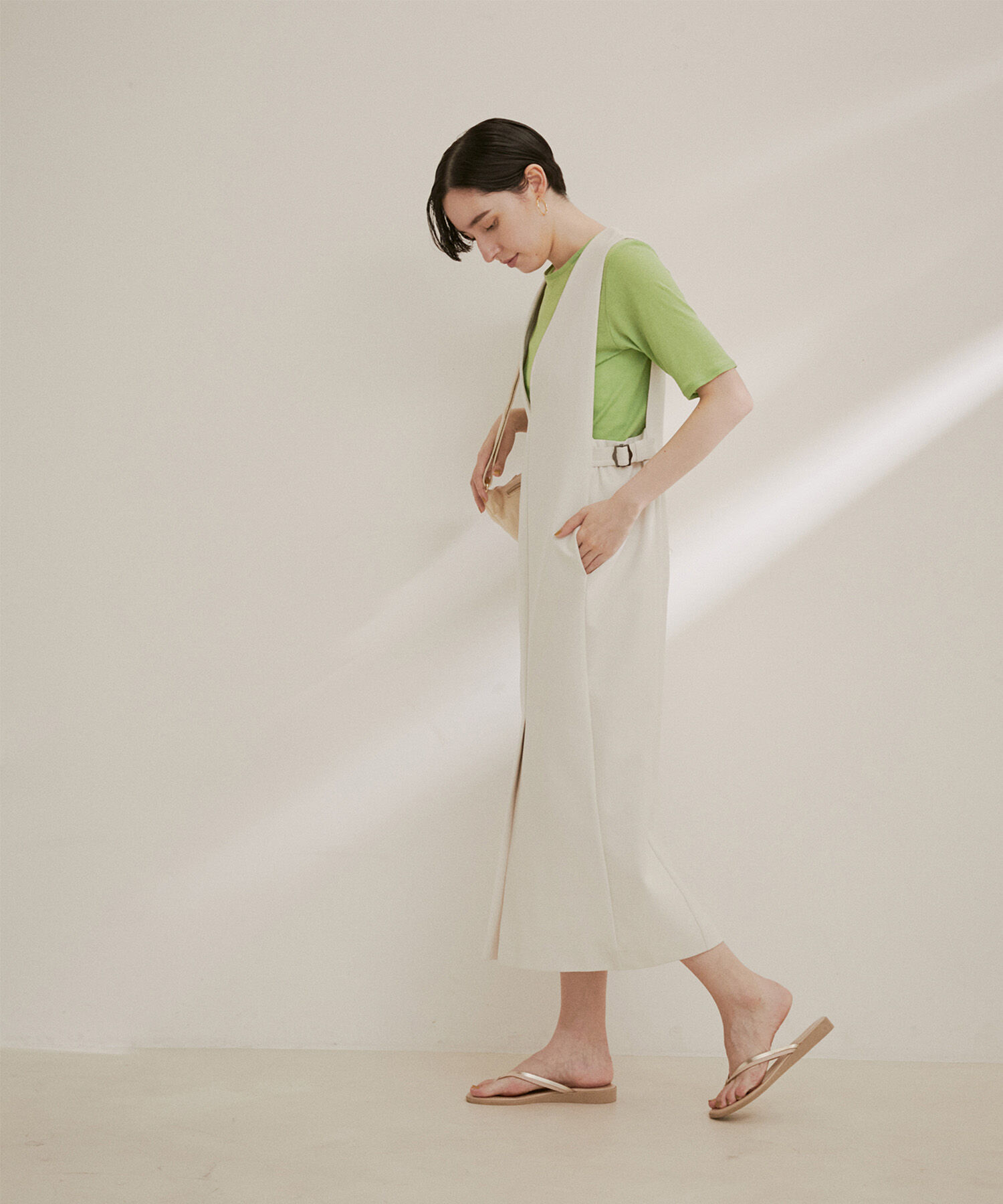 SALON adam et rope'「シアークルーネックTシャツ」|Tシャツ・カットソー|