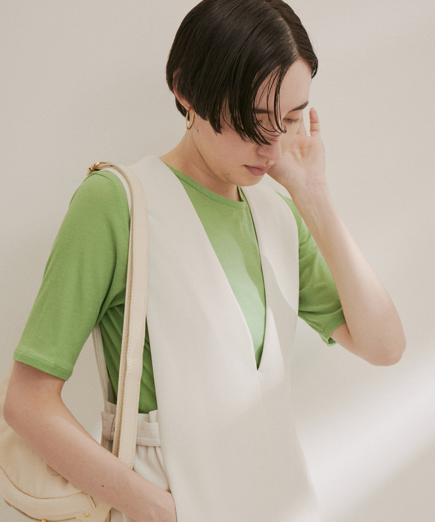 SALON adam et rope'「シアークルーネックTシャツ」|Tシャツ・カットソー|