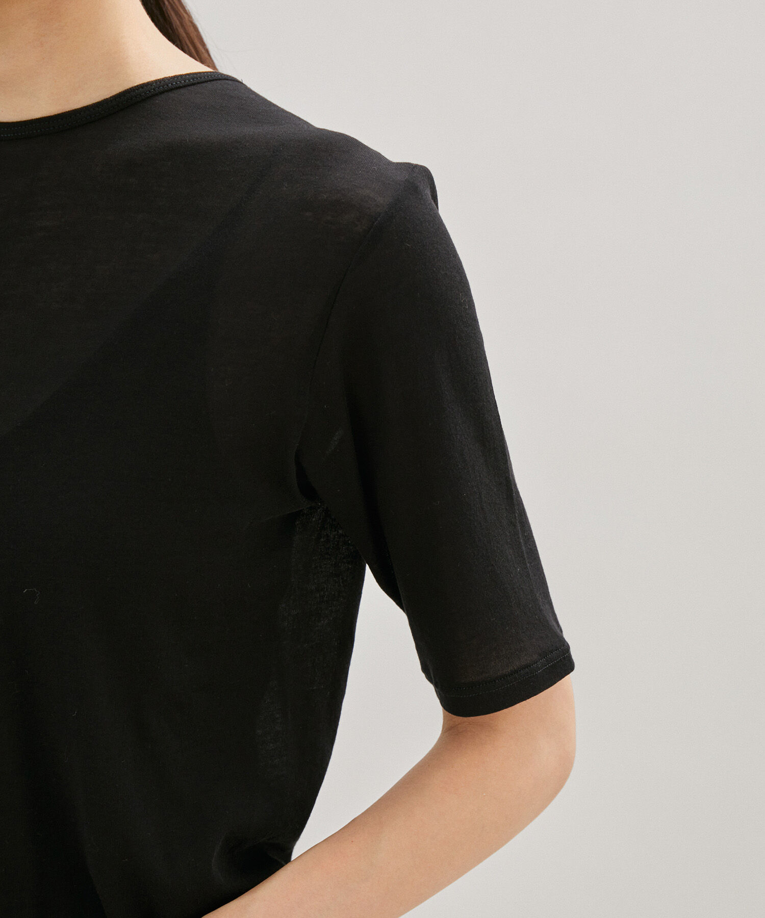 SALON adam et rope'「シアークルーネックTシャツ」|Tシャツ・カットソー|