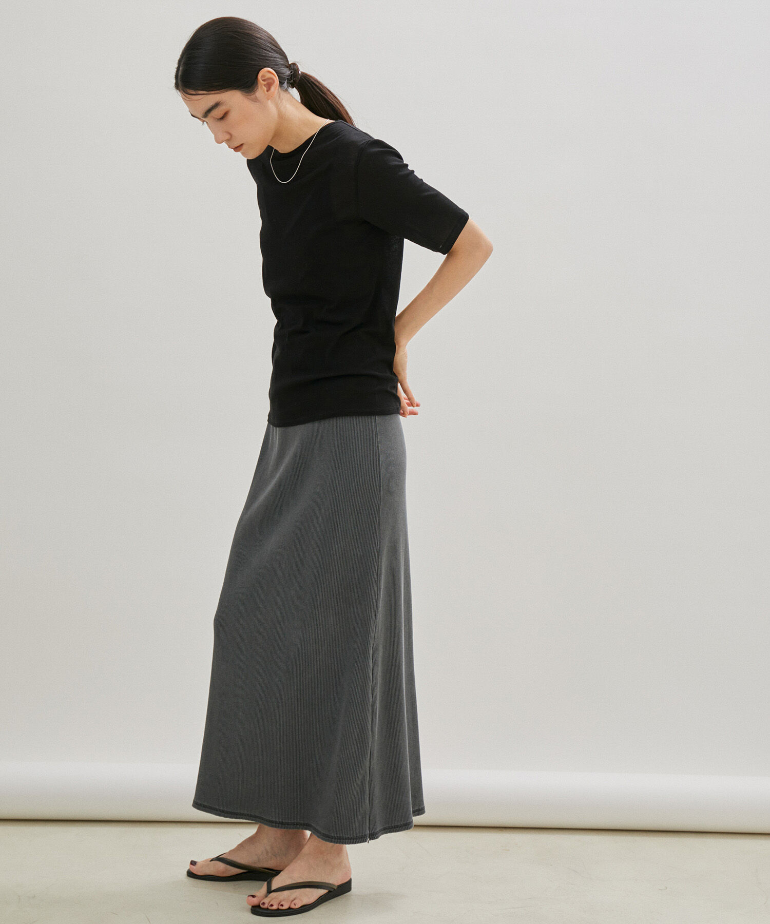 SALON adam et rope'「シアークルーネックTシャツ」|Tシャツ・カットソー|