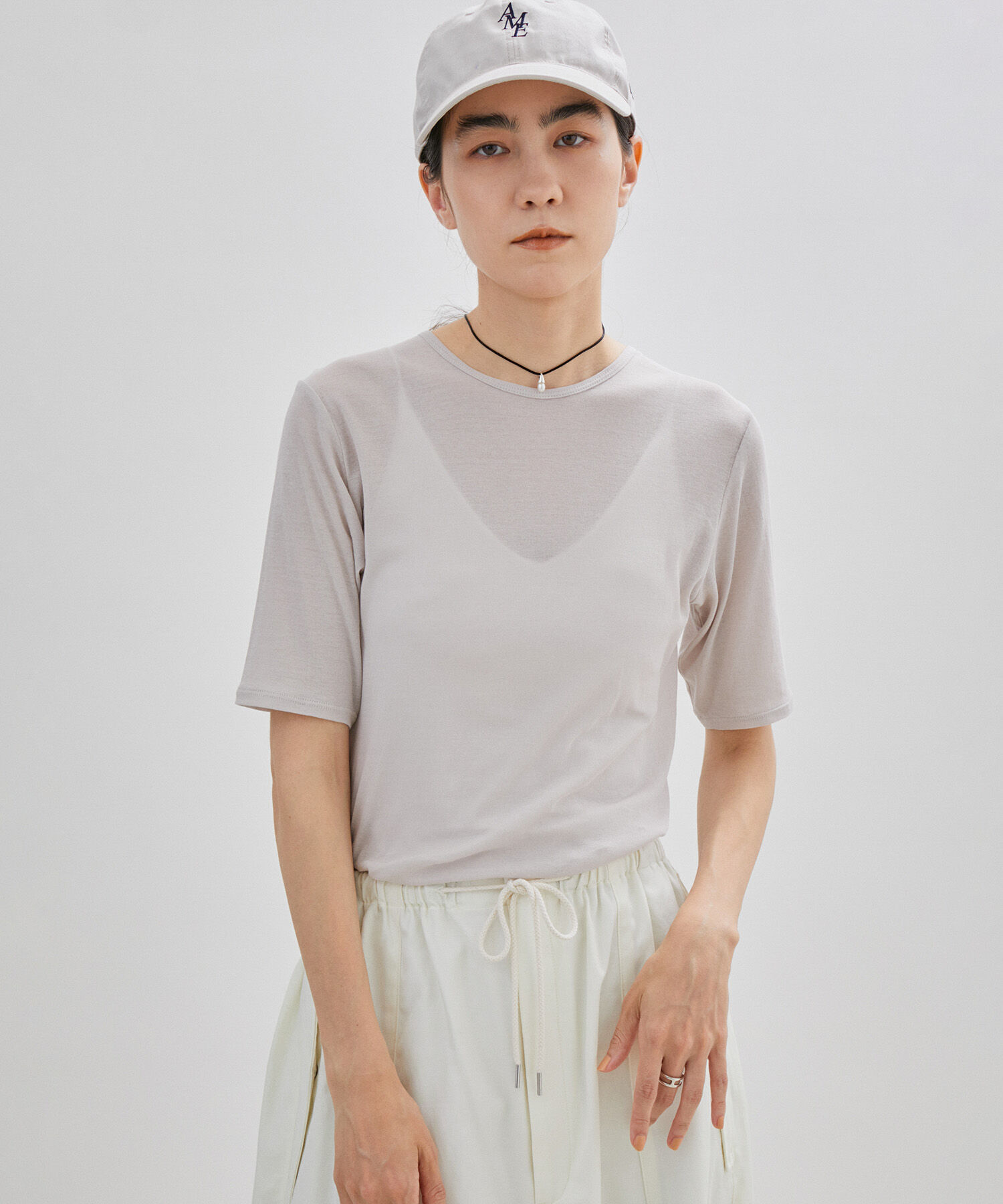 SALON adam et rope'「シアークルーネックTシャツ」|Tシャツ・カットソー|