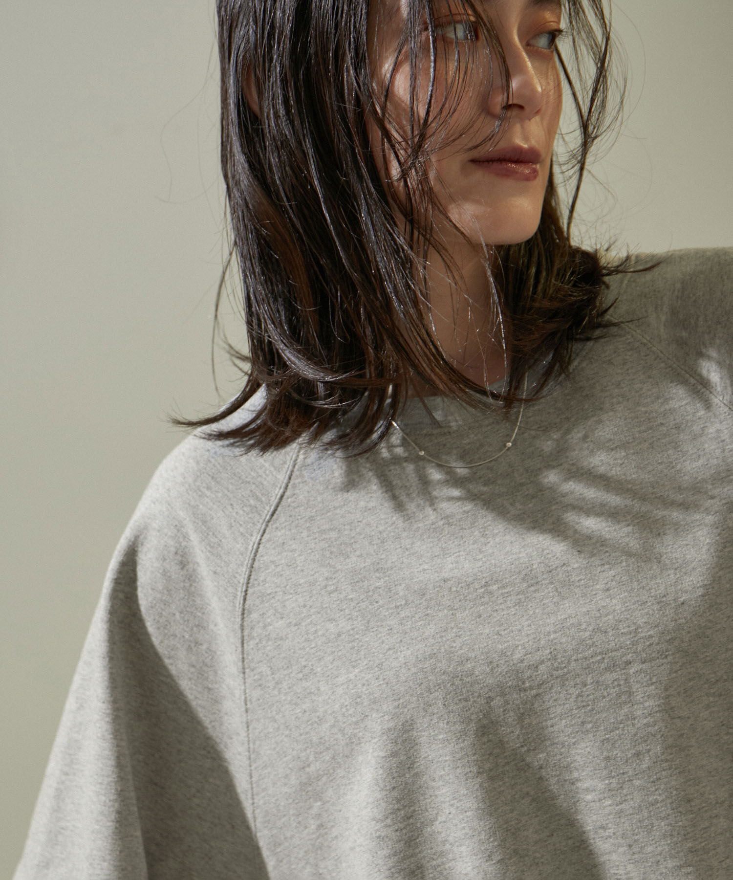 SALON adam et rope'「【WEB限定】サイドジップハーフスリーブスウェットTシャツ」|Tシャツ・カットソー|