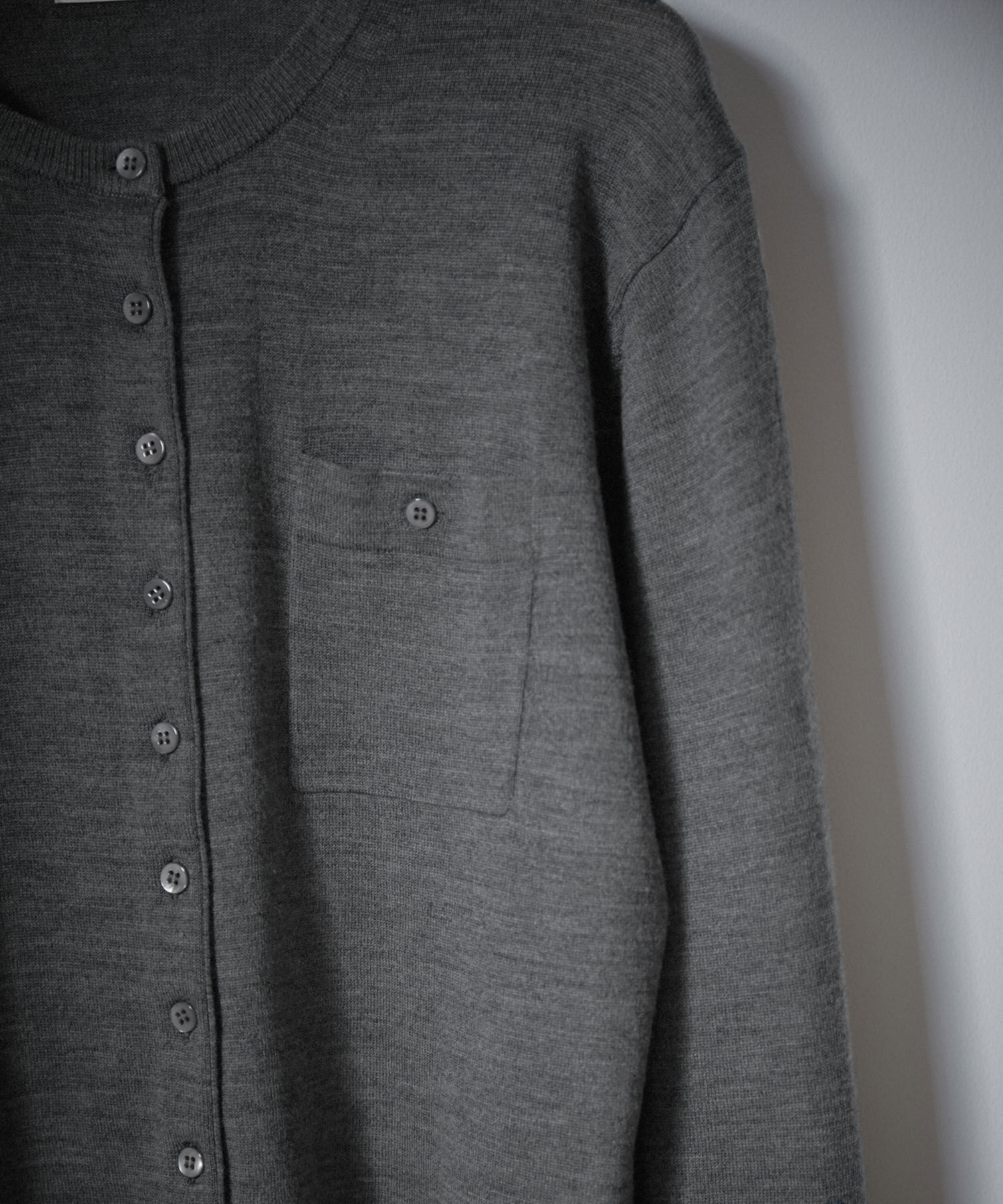 SALON adam et rope'「ウォッシャブルウールクルーネックカーディガン」|カーディガン|