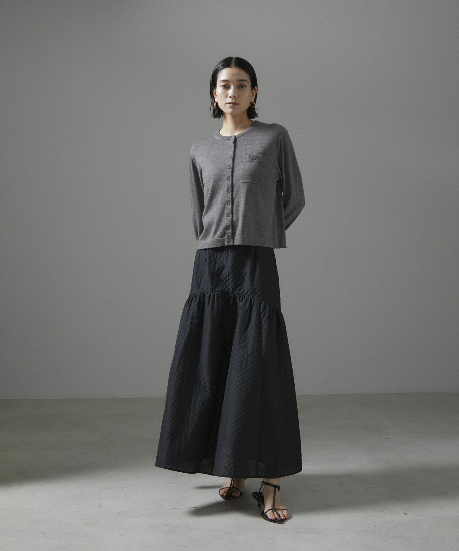 SALON adam et rope'「ウォッシャブルウールクルーネックカーディガン」|カーディガン|