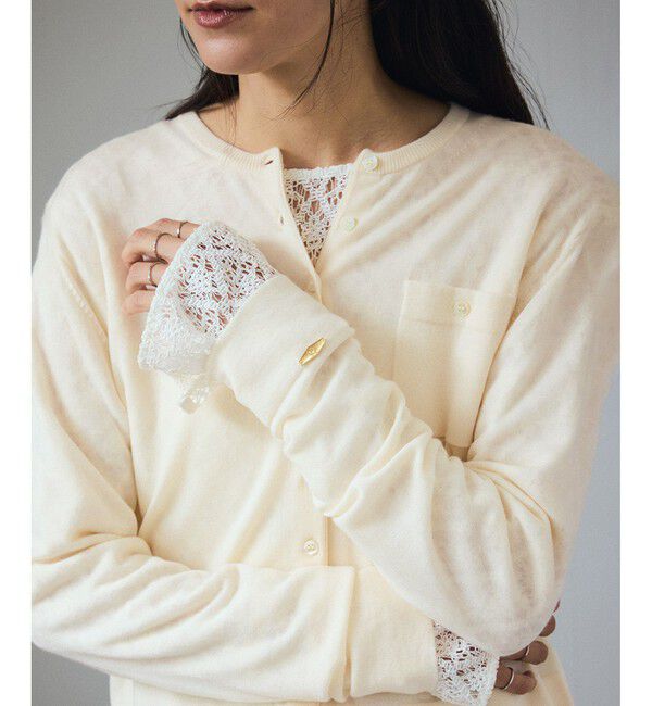 SALON adam et rope'「ウォッシャブルウールクルーネックカーディガン」|カーディガン|オフサブ