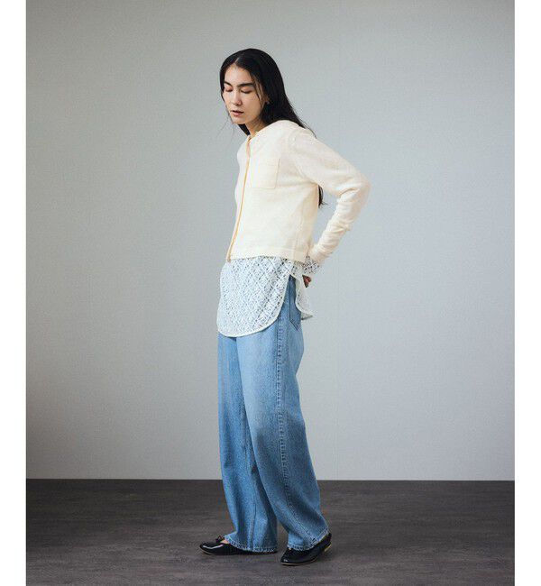 SALON adam et rope'「ウォッシャブルウールクルーネックカーディガン」|カーディガン|