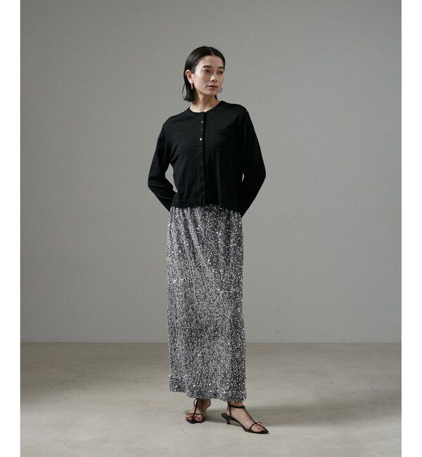 SALON adam et rope'「ウォッシャブルウールクルーネックカーディガン」|カーディガン|