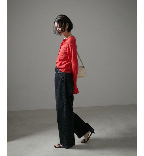 SALON adam et rope'「ウォッシャブルウールクルーネックカーディガン」|カーディガン|