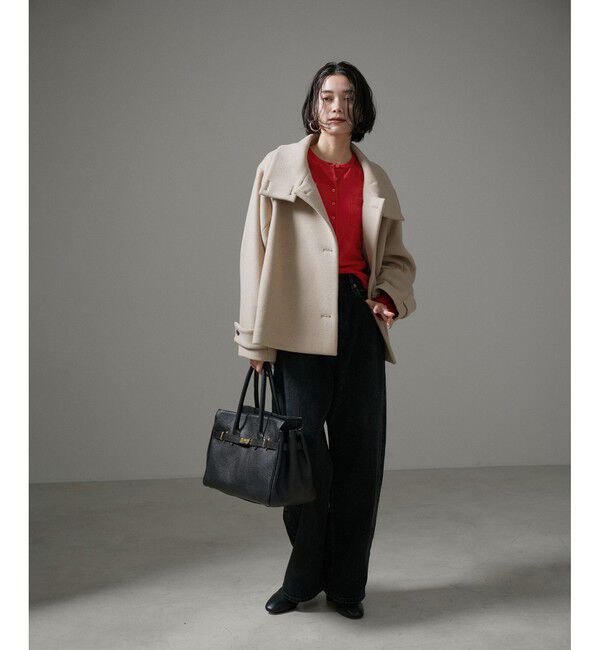 SALON adam et rope'「ウォッシャブルウールクルーネックカーディガン」|カーディガン|