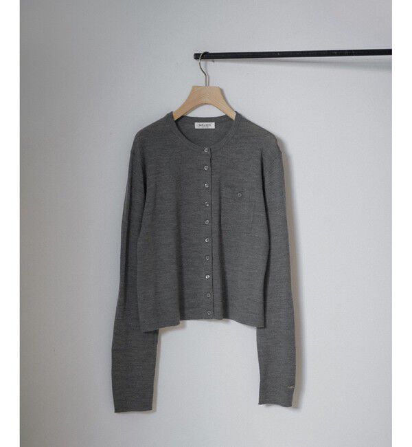 SALON adam et rope'「ウォッシャブルウールクルーネックカーディガン」|カーディガン|