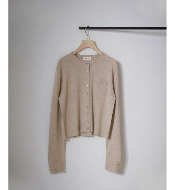 SALON adam et rope'「ウォッシャブルウールクルーネックカーディガン」|カーディガン|