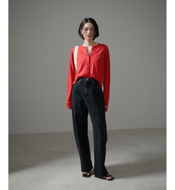 SALON adam et rope'「ウォッシャブルウールクルーネックカーディガン」|カーディガン|