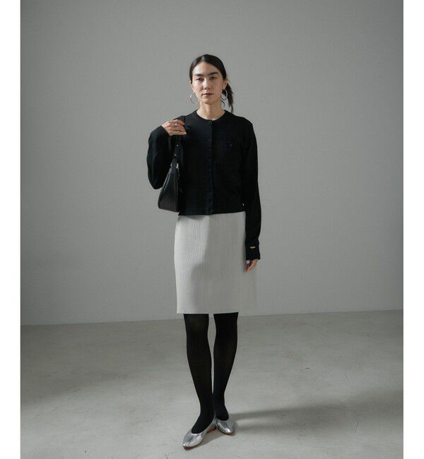 SALON adam et rope'「ウォッシャブルウールクルーネックカーディガン」|カーディガン|