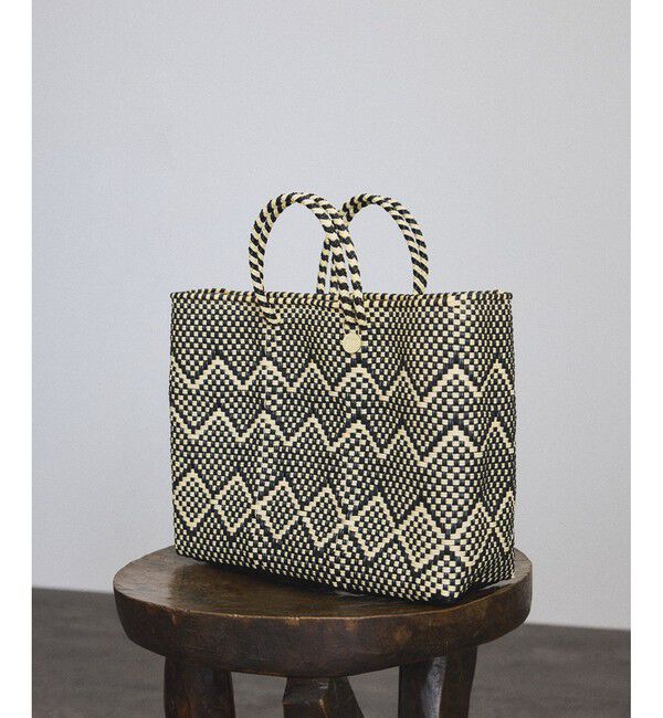 SALON adam et rope'「【Letra（レトラ）for SALON】PRAYA short S」|トートバッグ|ブラック系(04)