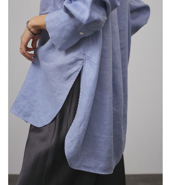 SALON adam et rope'「【WEB限定】ヨーロピアンフラックスリネンオーバーシャツ」|シャツ・ブラウス|