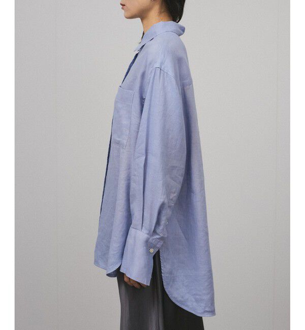 SALON adam et rope'「【WEB限定】ヨーロピアンフラックスリネンオーバーシャツ」|シャツ・ブラウス|