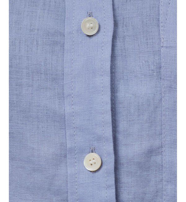 SALON adam et rope'「【WEB限定】ヨーロピアンフラックスリネンオーバーシャツ」|シャツ・ブラウス|
