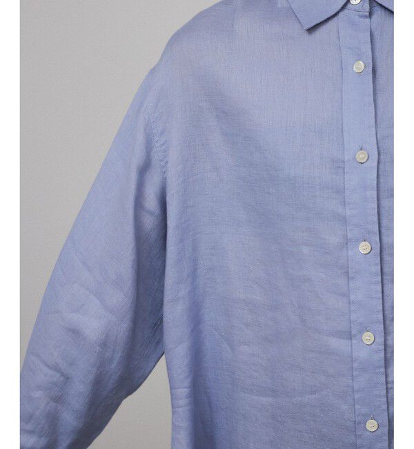 SALON adam et rope'「【WEB限定】ヨーロピアンフラックスリネンオーバーシャツ」|シャツ・ブラウス|