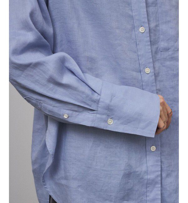 SALON adam et rope'「【WEB限定】ヨーロピアンフラックスリネンオーバーシャツ」|シャツ・ブラウス|
