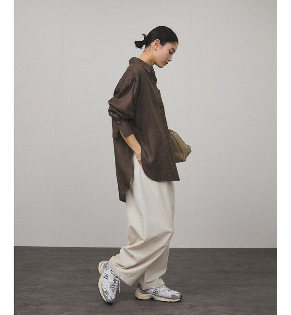 SALON adam et rope'「【WEB限定】ヨーロピアンフラックスリネンオーバーシャツ」|シャツ・ブラウス|