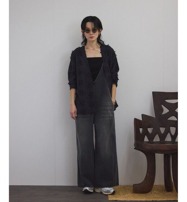 SALON adam et rope'「【WEB限定】３Dフラワーレースジャケット［セットアップ対応］」|シャツ・ブラウス|