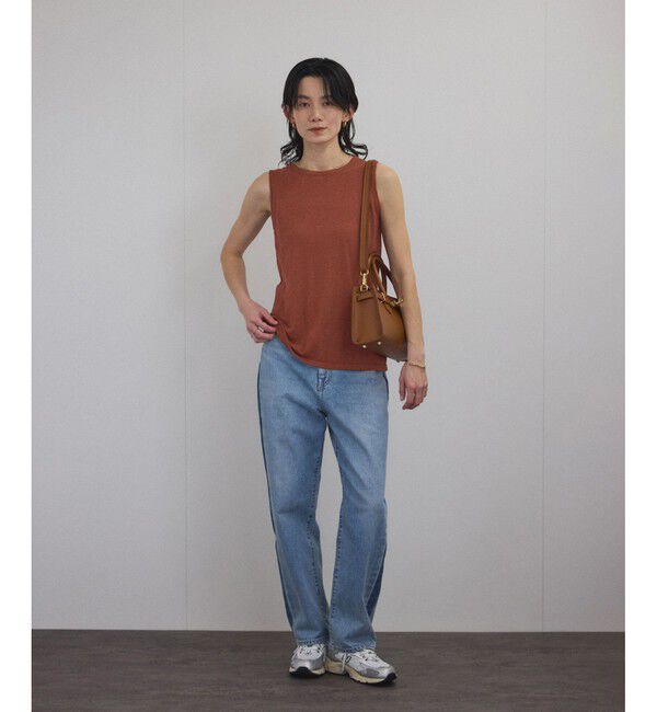 SALON adam et rope'「【WEB限定】ループヤーンノースリーブニットプルオーバー」|タンクトップ|