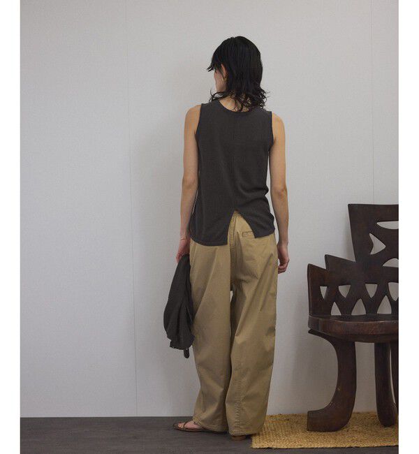 SALON adam et rope'「【WEB限定】ループヤーンノースリーブニットプルオーバー」|タンクトップ|