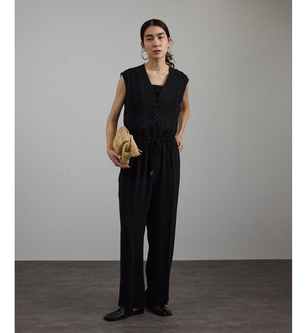 SALON adam et rope'「バックサテンオールインワン［セットアップ対応］」|オールインワン|クロメイン