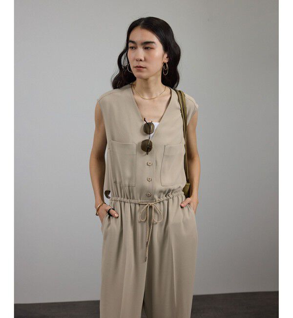 SALON adam et rope'「バックサテンオールインワン［セットアップ対応］」|オールインワン|