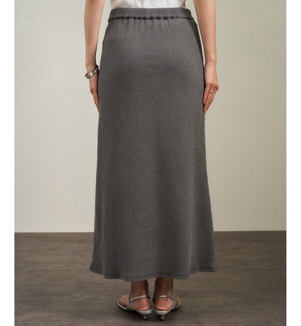 SALON adam et rope'「【WEB限定】ビンテージライクリブナロースカート」|スカート|