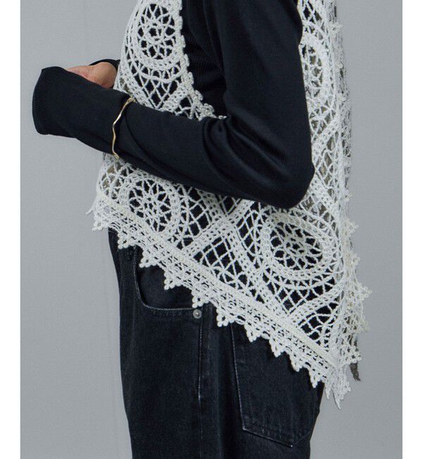 SALON adam et rope'「エンブロイダリーレースジレ」|ベスト・ジレ|