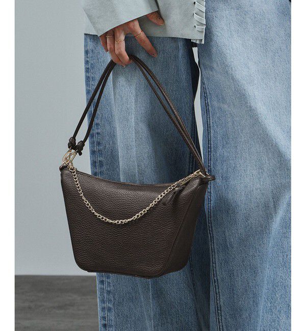 SALON adam et rope'「【AULENTTI（オーレンティ）】チェーン付きバッグ」|ハンドバッグ|