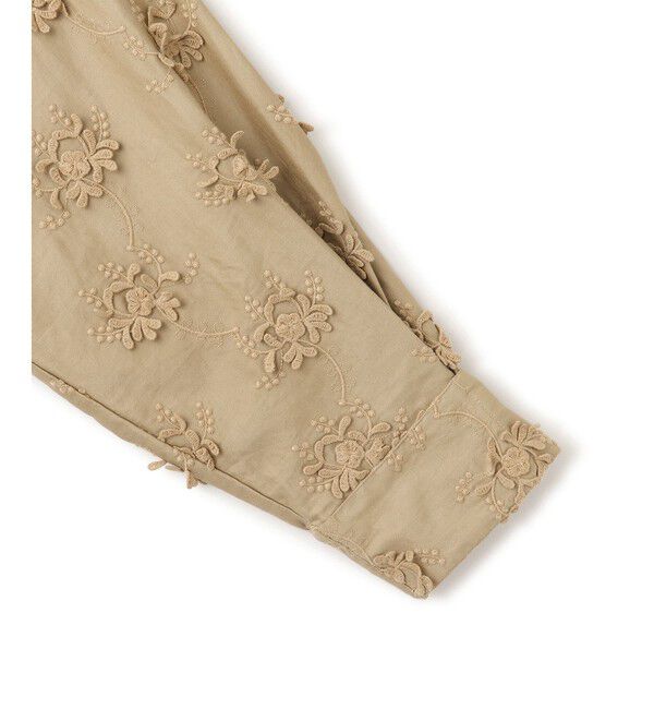 SALON adam et rope'「【crinkle crinkle crinkle】3Dエンブロイダリーミリタリーシャツ」|シャツ・ブラウス|