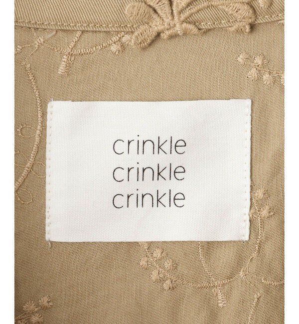 SALON adam et rope'「【crinkle crinkle crinkle】3Dエンブロイダリーミリタリーシャツ」|シャツ・ブラウス|