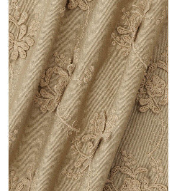 SALON adam et rope'「【crinkle crinkle crinkle】3Dエンブロイダリーミリタリーシャツ」|シャツ・ブラウス|