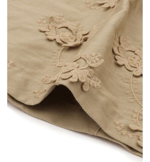 SALON adam et rope'「【crinkle crinkle crinkle】3Dエンブロイダリーミリタリーシャツ」|シャツ・ブラウス|