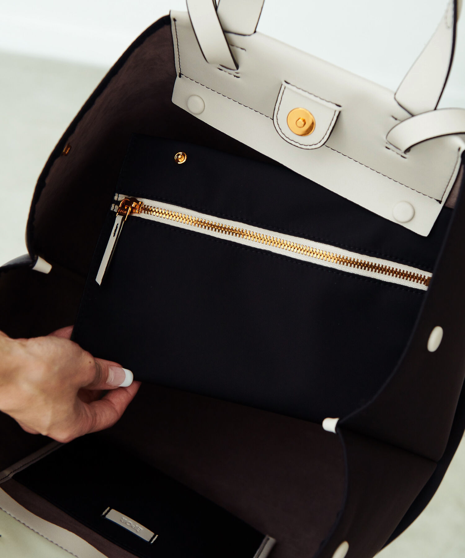 ROPE「【E&rsquo;POR】【A4対応】【撥水/雨の日】D BAG Large」|ハンドバッグ|