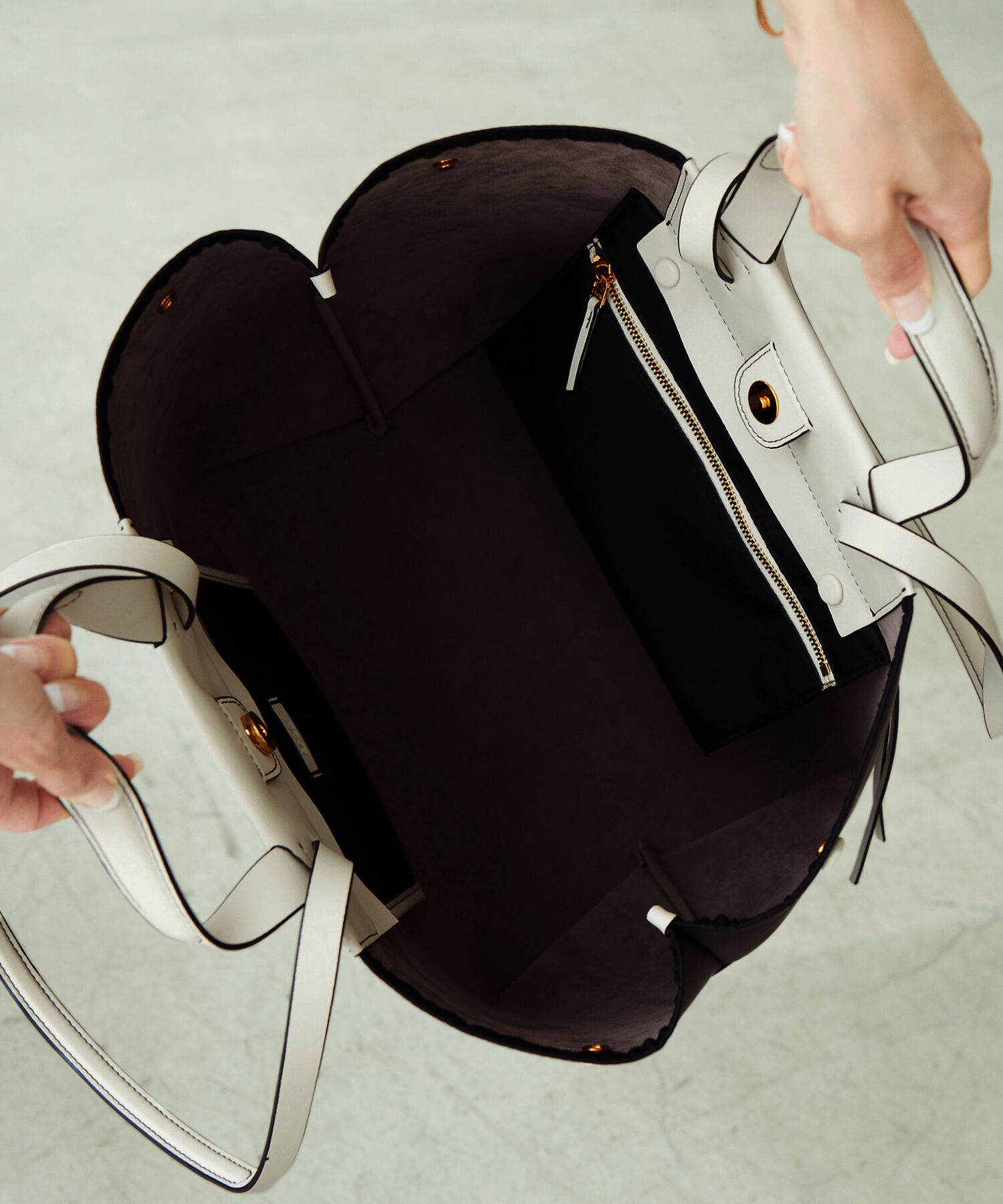 ROPE「【E&rsquo;POR】【A4対応】【撥水/雨の日】D BAG Large」|ハンドバッグ|